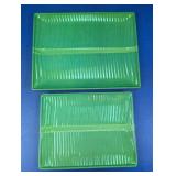 Green Banana Leaf Melamine Serving Platters