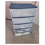 Sterilite 5-Drawer Plastic Storage Cart