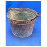 Vintage Copper Tone Metal Bucket