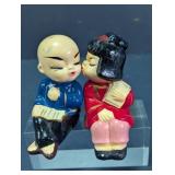 Vintage Asian Boy & Girl Salt and Pepper Shakers