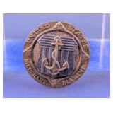 US Merchant Marine Sterling Silver Pin A.E. Co.
