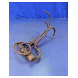 Metal Meat Hook Hay Grapple With Wood Handle