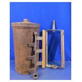 Antique Metal Ice Cream Churn Inner Parts