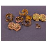 Vintage Gold Tone Earring Lot