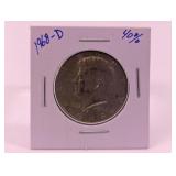 1968-D U.S. Kennedy 40% Silver Half Dollar