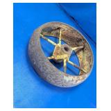 Vintage Metal Industrial Wheel