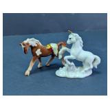 Vintage Ceramic Horse and Unicorn Figurines