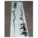 Running Horses Black Vinyl Vehicle Graphic Decals