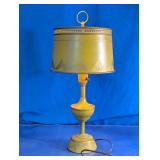 Vintage Metal Table Lamp with Matching Shade