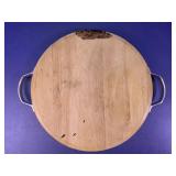 Round Wood Serving Tray Board