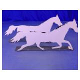 Metal Horse Silhouette Decor Lot