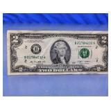 United States Two Dollar Bill