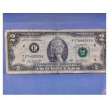 United States Two Dollar Bill