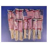 Bulk Set of Small American Handheld Stick Flags