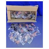 Rubber American Flag Keychains