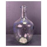 Large Clear Glass Decorative Vase or Bottle
