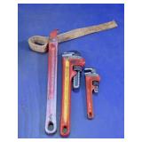 Ridgid Pipe Wrench & Pry Bar Set