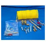 Air Compressor Coiled Hose & Accessory Kit