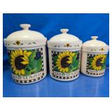Sunflower Canister Set