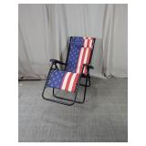 Patriotic Folding Zero Gravity Recliner Chair