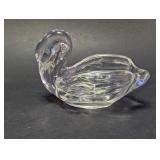 Glass Swan Trinket Dish