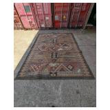 Vintage Geometric Pattern Area Rug