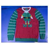 Ugly Christmas Sweater Elf Graphic Knit