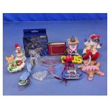 Assorted Christmas Ornaments & Decor Lot