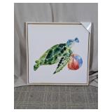 Framed Sea Turtle Wall Art