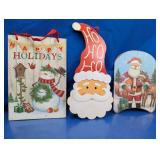 Christmas Holiday Wooden Decor Lot