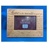 Laser Art "Love" Wooden Picture Frame
