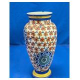 Czechoslovakia Hand Painted Ceramic Vase