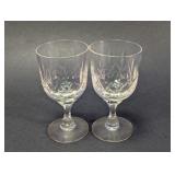 Cut Glass Stemware Pair