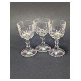 Cut Glass Cordial Glass Set