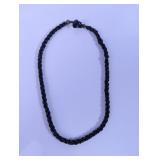 Black Beaded Necklace