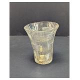 Cut Glass Style Vase