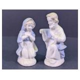 Vintage Porcelain Mary & Joseph Nativity Figurines