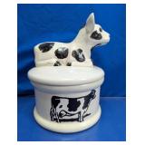 Cow Ceramic Canister