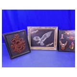 Harley Davidson Framed Patch Art Lot