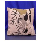 Floral Pattern Square Throw Pillows