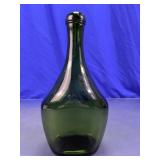 Vintage Green Glass Decanter w/Stopper