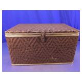 Vintage Redmon Peru Indiana Woven Picnic Trunk