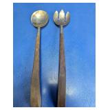 Wooden Handle Salad Serving Utensil Set