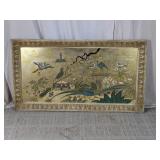 Vintage Framed Bird Wall Art