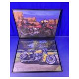 Framed Motorcycle Wall Art Prints