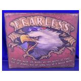 Fearless Eagle Wall Decor Sign