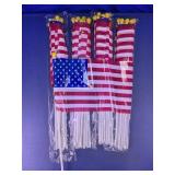 Bulk Set of Small American Handheld Stick Flags