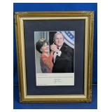 Framed George & Laura Bush Signed Photo