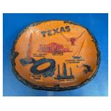 Vintage Texas Souvenir Relief Display Plate