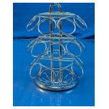 Chrome Rotating Coffee Pod Holder Carousel